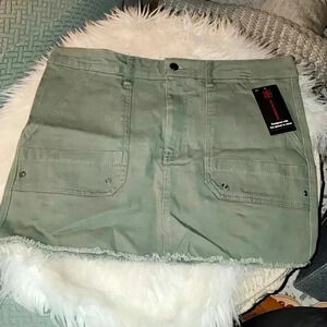 Green Denim Skirt NWT
